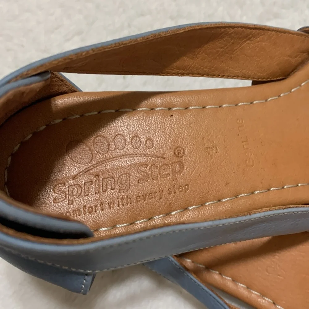 Spring Step Blue Flats - Picture 7 of 9